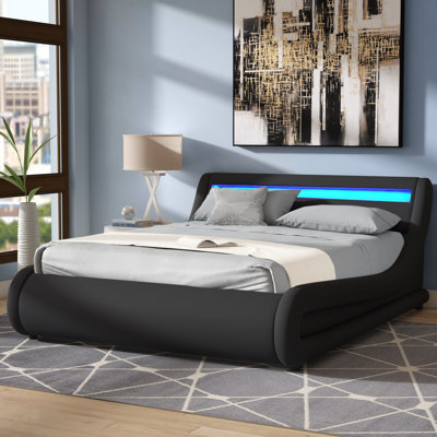 Upholstered Sleigh Storage Bed