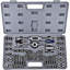 Ensemble de robinets et de matrices, ensemble de robinets 60 PCS métriques et sae avec étui de rangement en métal, enfileur de tuyaux en acier au carbone pour l'intérieur et l'extérieur, ensembles de tarauds et de matrices utilisés pour créer de no