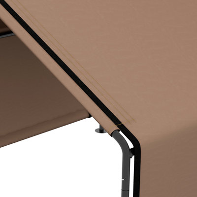 Structure de camping Water Pet - Tente brune pour toutes les tailles de chiens,