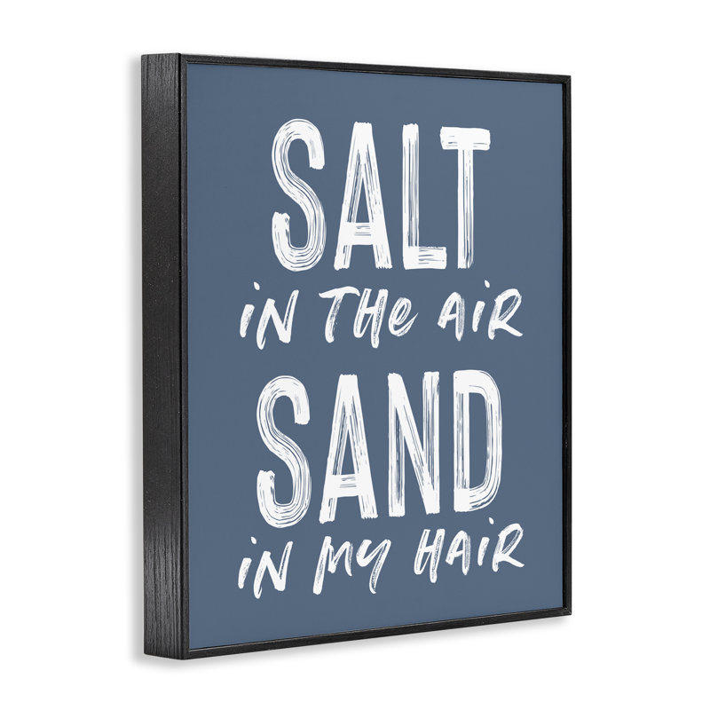 Giclée encadrée Summer Sand, H 14 po x l 11 po, Giclée encadrée noir minuit