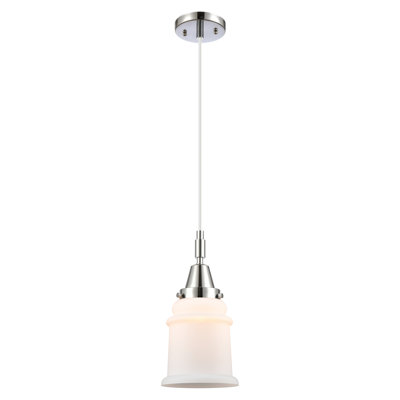 Downtown Urban - Caden Amiriya - Mini-luminaire suspendu à cordon 1 lumière 6 po - Finition laiton antique - Abat-jour granuleux