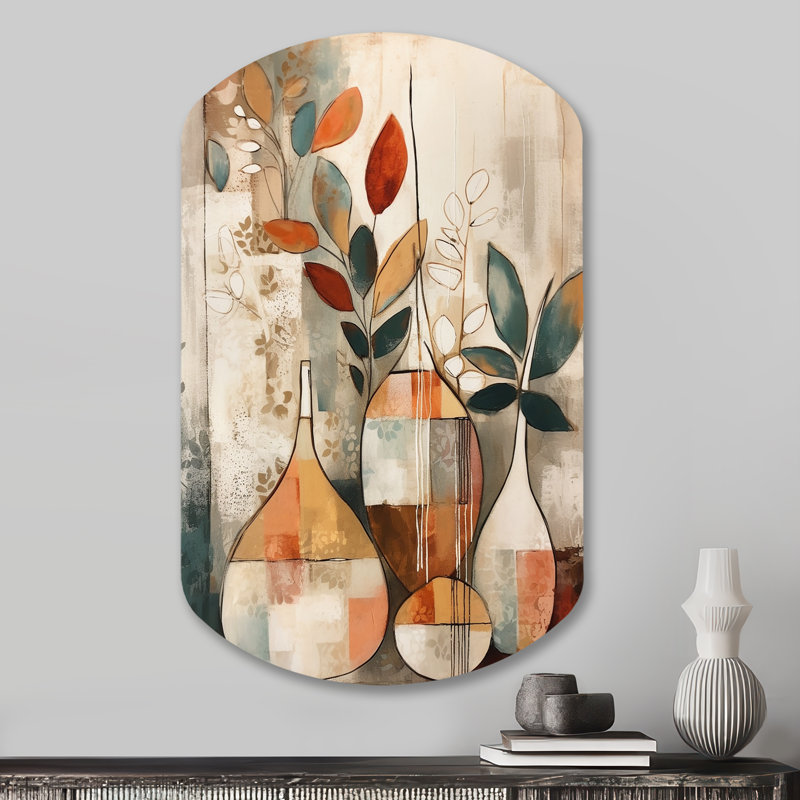 Art mural asymétrique en métal Khaleesi, H 31 po x l 19 po
