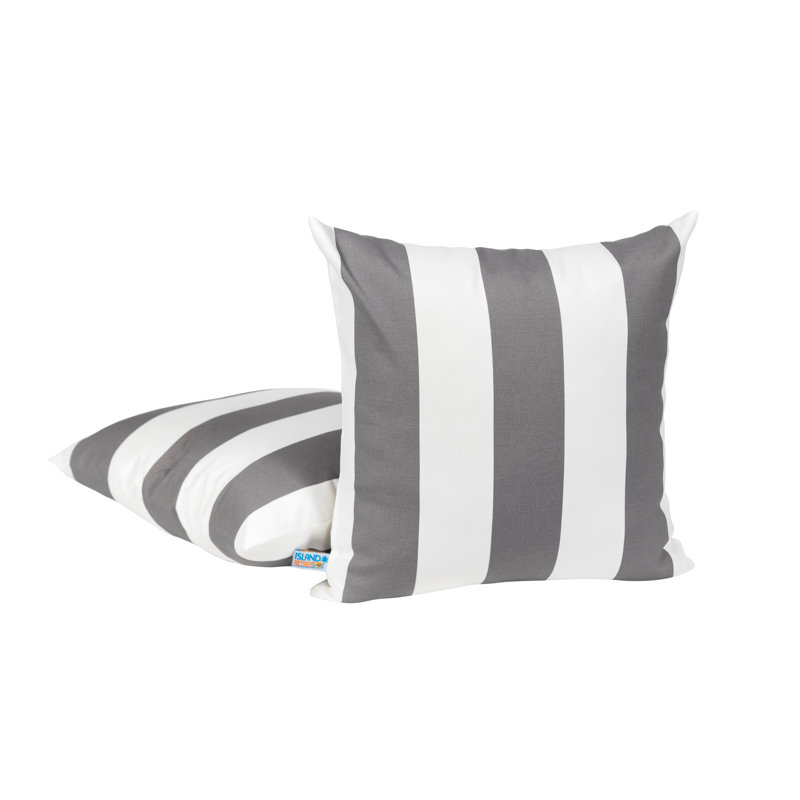 Outdoor Square Cover & Insert, Black/White