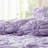 Purple 3pcs Full/queen Textured Floral Comforter , Soft Brushed Microfiber, Puffy Design With Tie Accents, - For All Season On Look Relaxed Embroidery, A Wonderful-118893565