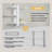 Metal Rectangle Utensil Storage Set