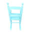 Fauteuil à bascule Blue - Structure en bois franc pour l'intérieur et l'extérieur