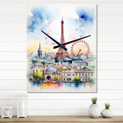 Charma - City Paris Wall Clock