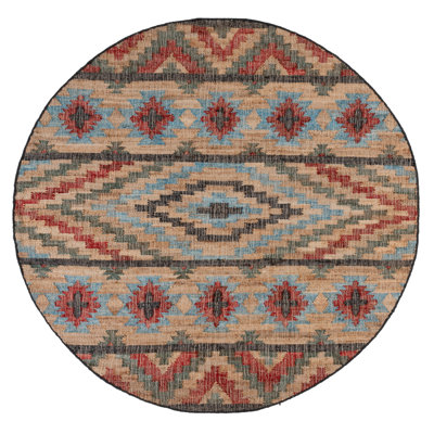 Keather Flat Weave Jute Southwestern Rug