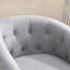 Fauteuil d'appoint rembourré capitonné en lin souple et moderne de 28 po de large Jarissa-725398391