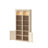Busby 90.3'' Tall Bookcase With Cabinet Storage, 2 Top Spotlights And 3-Color Lighting-1541178814
