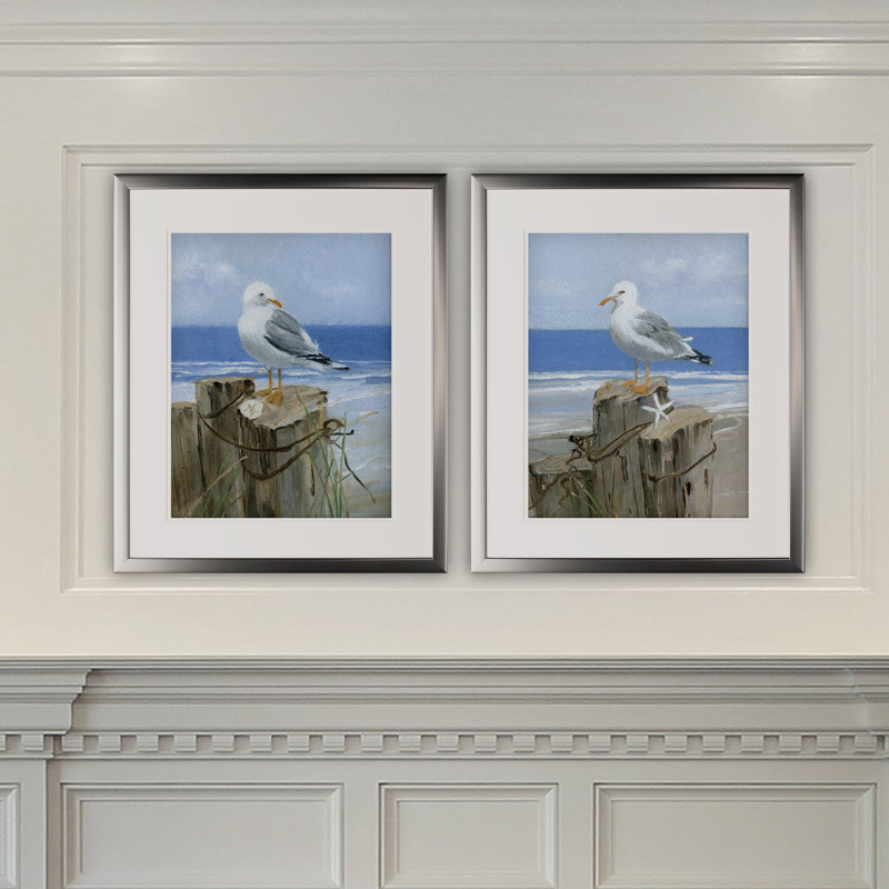 " Keeping Watch " 2 - Pieces, Silver Framed