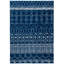 Tapis bleu marine à motif géométrique Cobos-1352226730