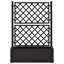 VidaXL Jardinière en treillis surélevé à motif de rotin-61686725-61768048