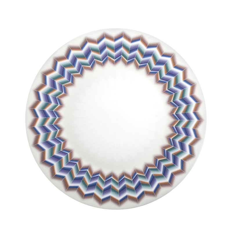Missoni Charger Plate ZIG ZAG  Jarris 156 Diam. 12.5", Blue