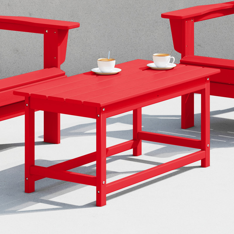Table basse d'extérieur Laguna, Rouge