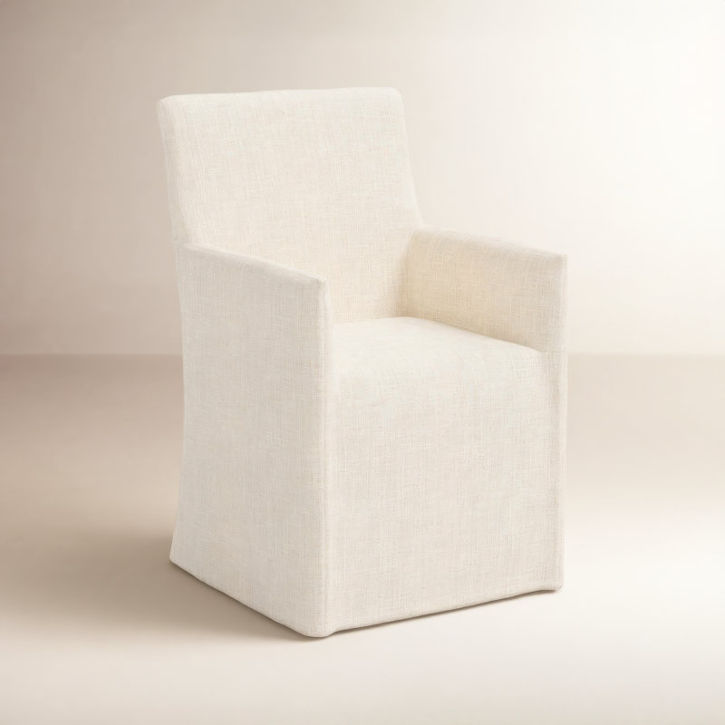 Chaise Ivika, Lin texturé doré Zuma