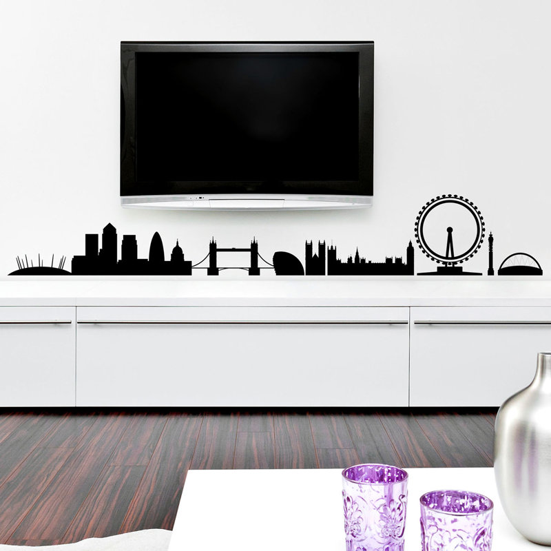 Scenic & Cityscapes Wall Decal, Red, Large