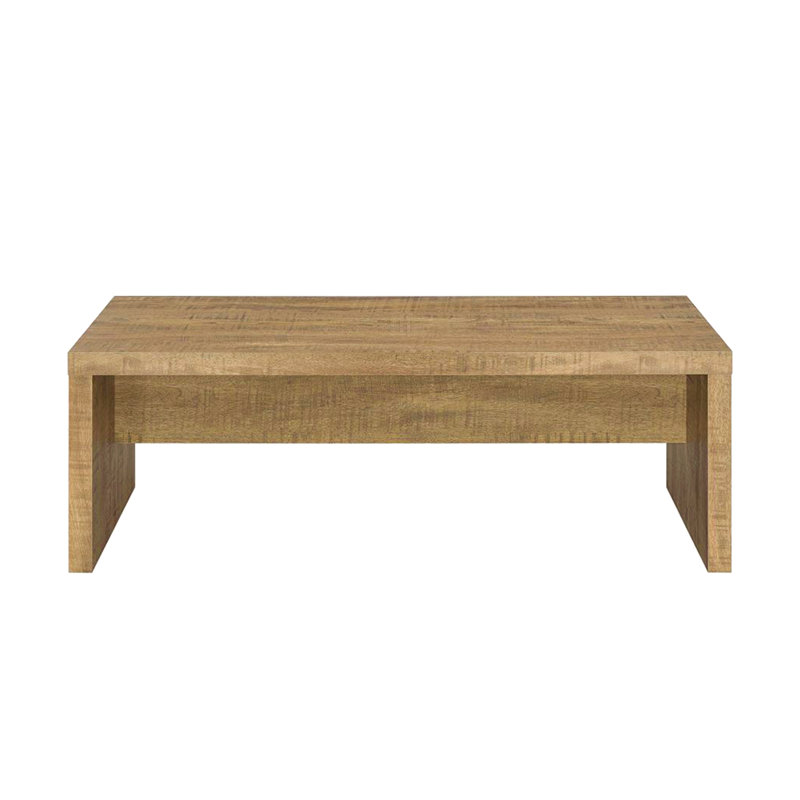 Table basse rectangulaire en bois d'ingénierie, manguier