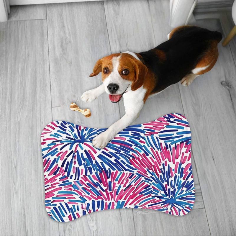 Preppy Spark Patterns - Tapis d'alimentation en os 1 pièce, 18"