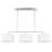 Cottage Hill 6 - Light Kitchen Island Shaded Linear Chandelier-74777663