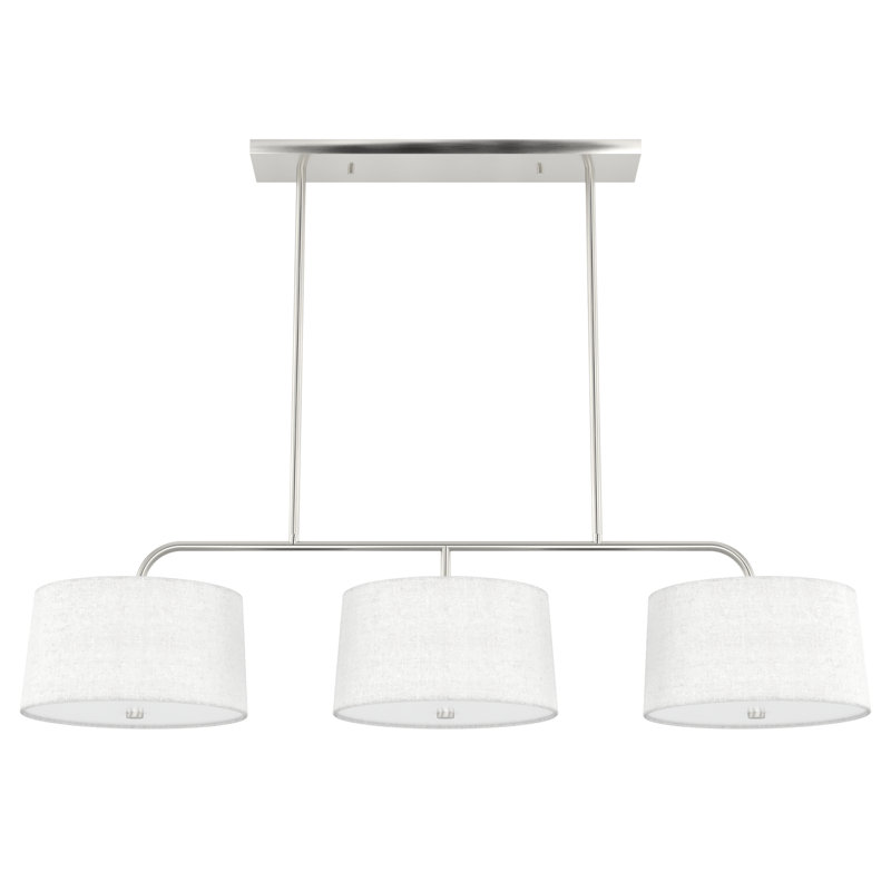 Cottage Hill Brushed Nickel 6-Light Kitchen Island Chandelier