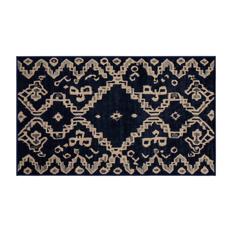 Machine Washable Gray Area Rug, Runner 2' x 5'
