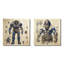 «Blue Giant Titan Blueprints I - Giants», ensemble de 2 reproductions d'art en métal-133180708