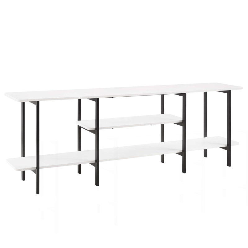 Console Table In White, White
