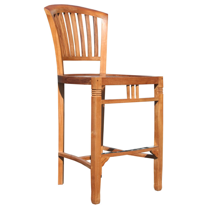 Prairie Grove Outdoor Teak Bar Stool