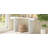 60-Inch Console Table With Geometric Clean Lines Design,Stylish Entryway Table With Painted Finish And Adjustable Feet-128993988