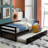 Daybed With Trundle, Twin Size - Solid Wood Construction For Bedroom Style