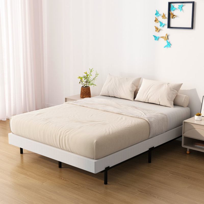 Metal Box Spring with Fabric Cover-Multiple Sizes, Standard Profile (7"), Queen