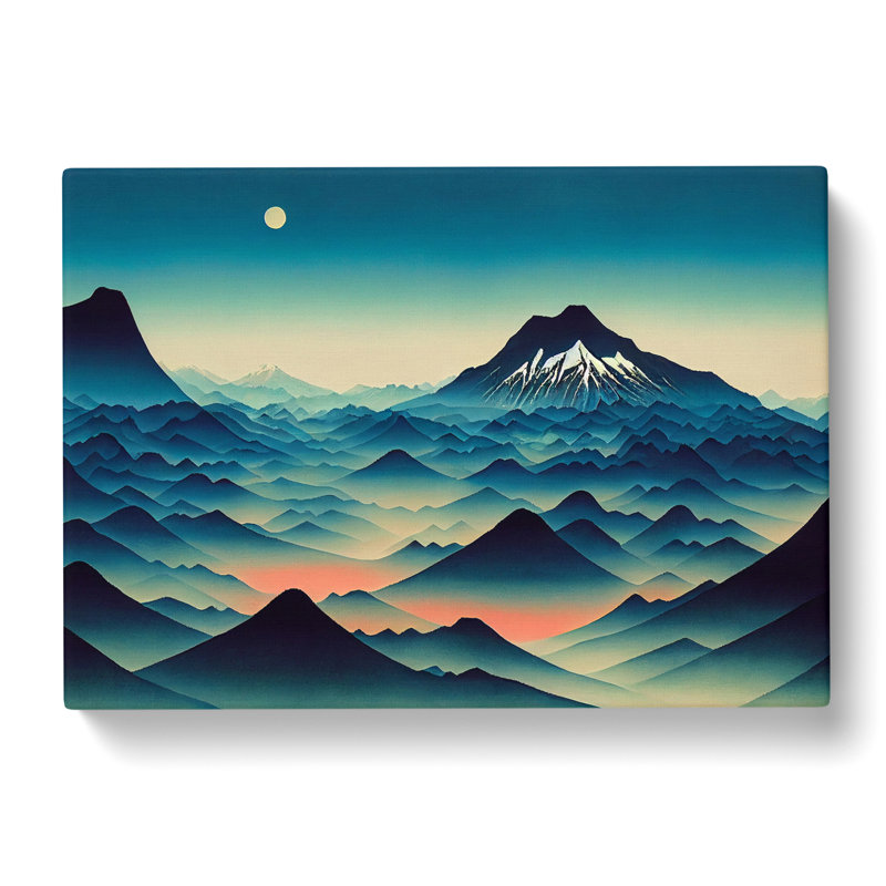 Grand Japanese Mountains - Wrapped Canvas, 40cm H x 60cm W x 3cm D