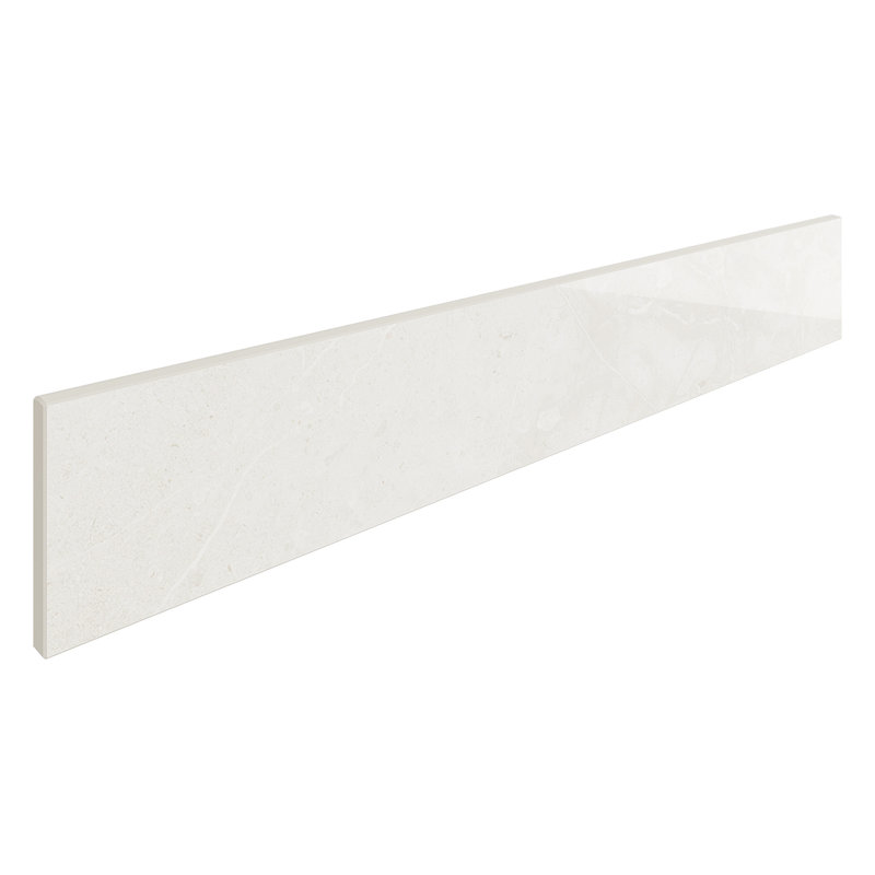 Boscato 4X24 Marble Look Polished Porcelain Bullnose Wall Tile