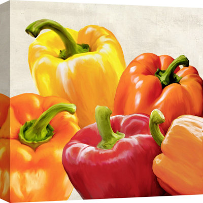 Peppers by Remo Barbieri - Wrapped Canvas Print