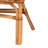 Charlles Polyester Blend Upholstered Rattan Bench