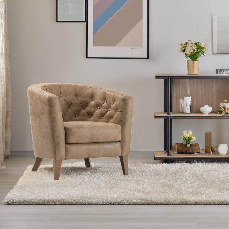 Fauteuil à oreilles tonneau Hornbeam Legs