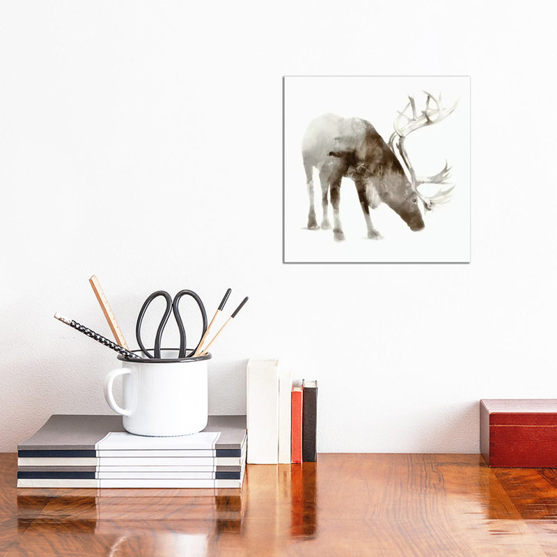 Caribou 1 Piece Wrapped Canvas Painting, 30.48 cm H x 30.48 cm W