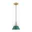 Petit luminaire suspendu Akifumi avec pin vert-173995354-173995353
