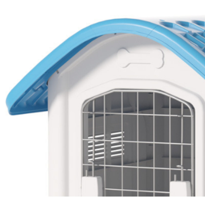 Chenil en plastique avec puits de lumière, chenil universel pour animaux toutes saisons, imperméable, chenil d'extérieur