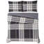 Ensemble d'édredon en coton noir 3 pièces-61207373