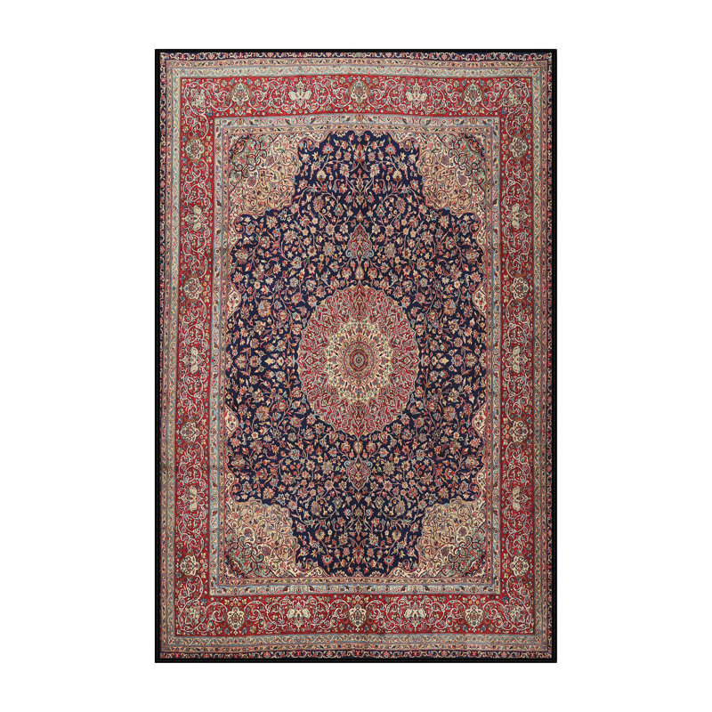 Tapis traditionnel lavable à la machine 2203, Rectangle 7 pi x 9 pi