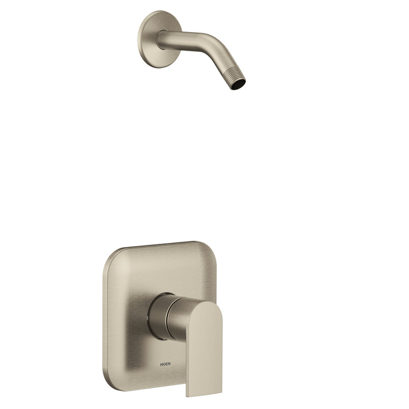 Genta LX Shower Faucet Trim Kit, Valve and Showerhead Sold Separately, Brushed Nickel