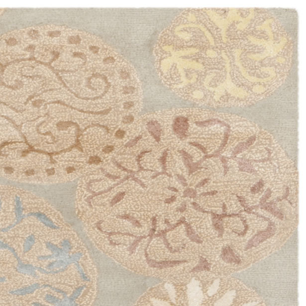 Coreatha Martha Stewart Hand Tufted Wool & Viscose Floral Rug, Rectangle 7'9" x 9'9"