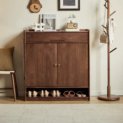 Two Floor-Standing Shoe Storage Cabinets