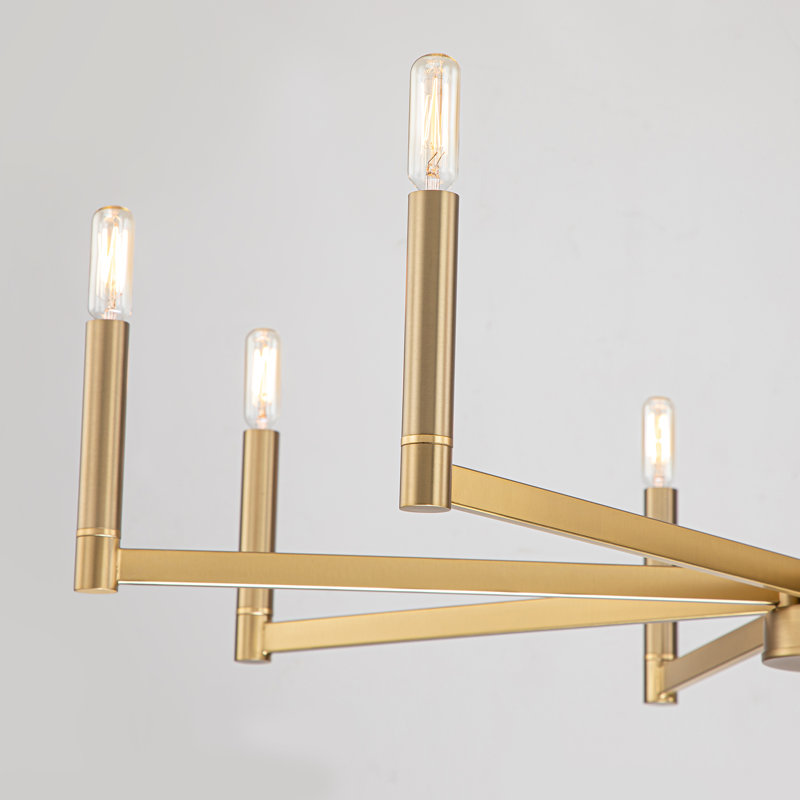 Sederick 8 - Light Dimmable Classic / Traditional Chandelier, Gold