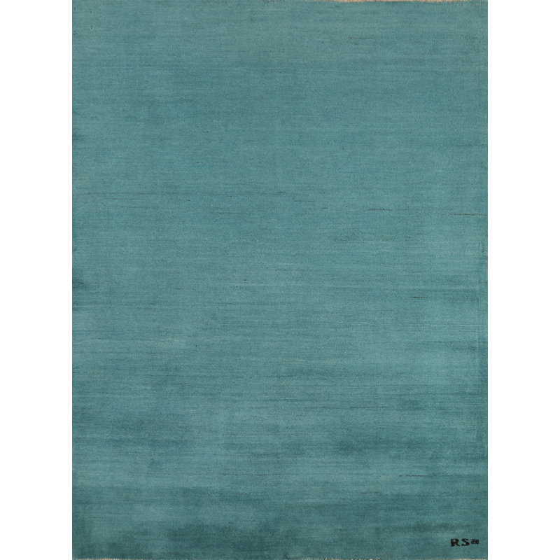 Tapis turquoise Gabbeh 5 x 7