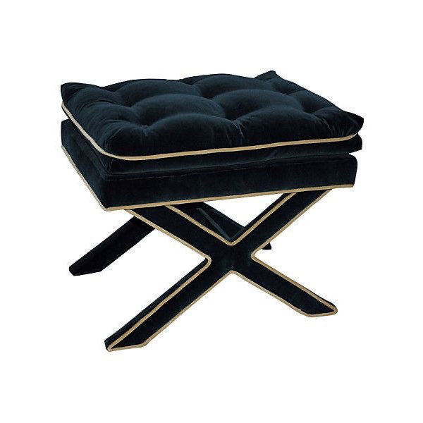 Halsey 60cm Wide Tufted Pouf Ottoman