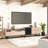 80'' Tv Cabinet With Double Storage, Modern Entertainment Conspicuousness. Drop Down Doors, Cable Hole, Adjustable Shelf, And Media Console Table For Tv, Storage Tendency. Door, Management, Center-1186936130