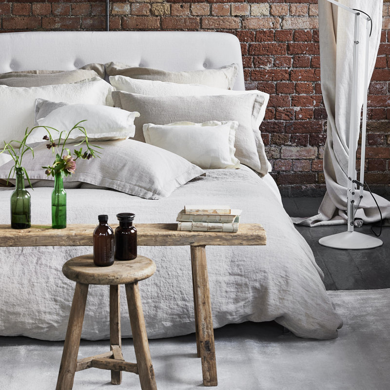 Biella Ivory Duvet , Queen Duvet Cover